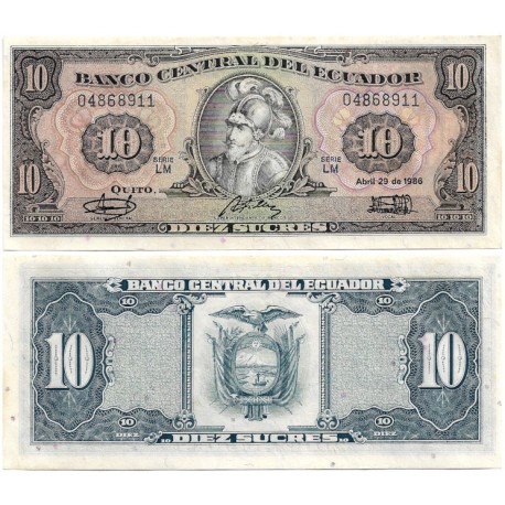 (121) Ecuador. 1986. 10 Sucres (SC)
