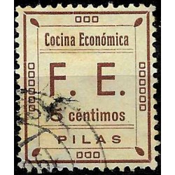 Viñeta. Cocina Económica. F.E. Pilas. 5 Céntimos (Usado)