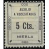 Viñeta. Niebla. Auxilio a Necesitados. 5 Céntimos (Nuevo, con señal de fijasellos)