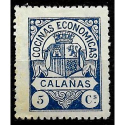 Viñeta. Cocinas Económicas. Calañas. 5 Céntimos (Usado)
