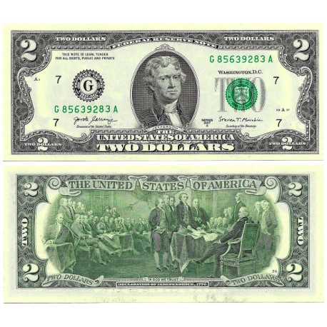 (W545) Estados Unidos de América. 2017A. 2 Dollars (SC)