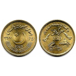 Pakistán. 2025. 75 Rupees (SC)