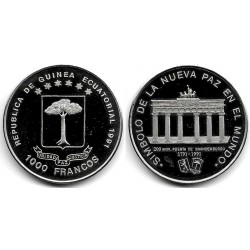 (68) Guinea Ecuatorial. 1991. 1000 Francs (SC-)