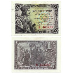 Estado Español. 1943. 1 Peseta (SC-) Serie M