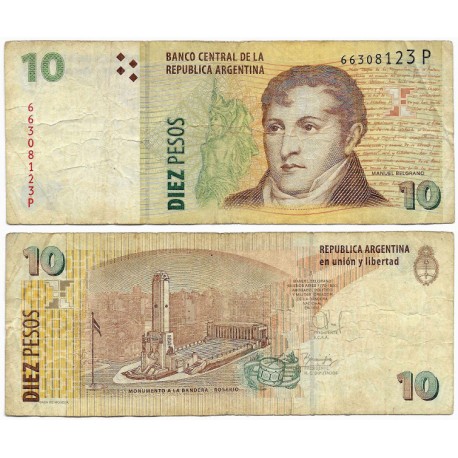 (354b) Argentina. 2003. 10 Pesos (BC)