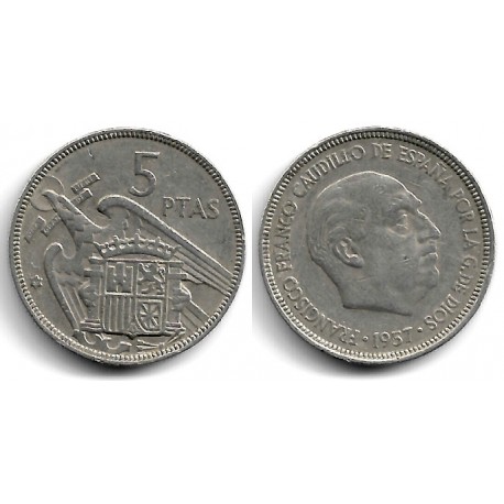Estado Español. 1957*(66). 5 Pesetas (MBC-)