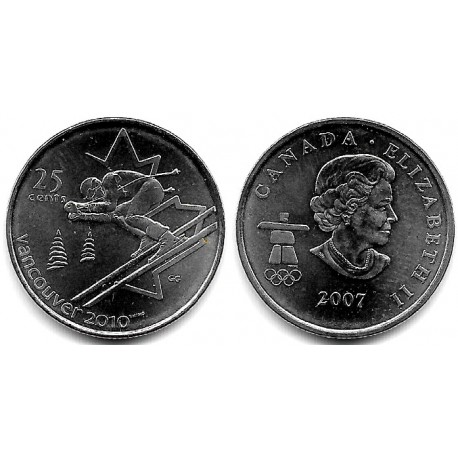 (686) Canadá. 2007. 25 Cents (EBC+)
