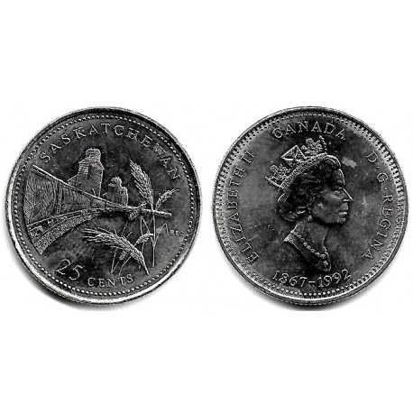 (233) Canadá. 1992. 25 Cents (EBC+)
