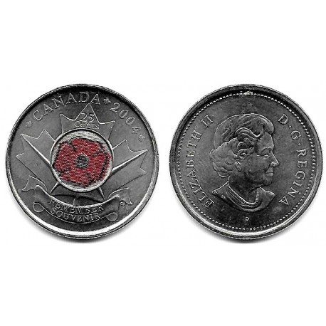 (510) Canadá. 2004. 25 Cents (EBC+)