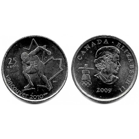 (842) Canadá. 2009. 25 Cents (EBC+)