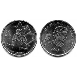 (952) Canadá. 2009. 25 Cents (EBC+)