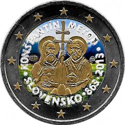 Eslovaquia. 2013. 2 Euro (SC) Coloreada