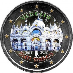 Italia. 2017. 2 Euro (SC) Coloreada