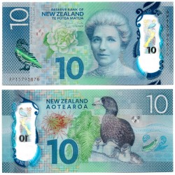 (192) Nueva Zelanda. 2015. 10 Dollars (SC)