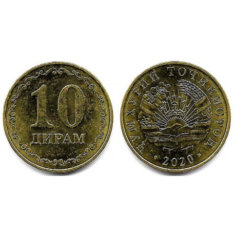 Tayikistán. 2020. 10 Dirams (SC)