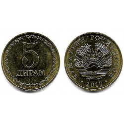Tayikistán. 2019. 5 Dirams (SC)