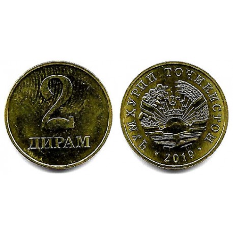 Tayikistán. 2019. 2 Dirams (SC)