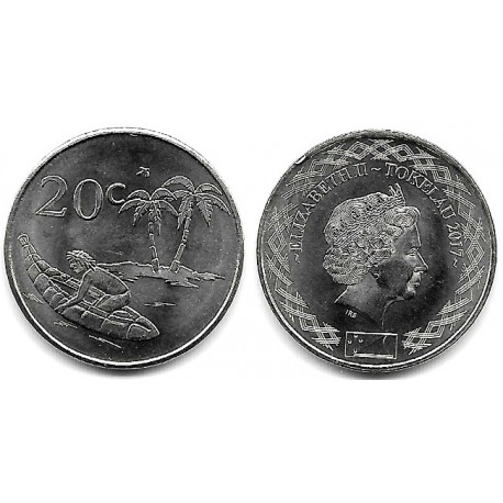 Tokelau. 2017. 20 Cents (SC)