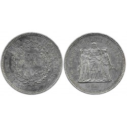(941.1) Francia. 1975. 50 Francs (EBC) (Plata)