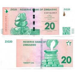 (W111) Zimbabue. 2024. 20 Zig (SC)