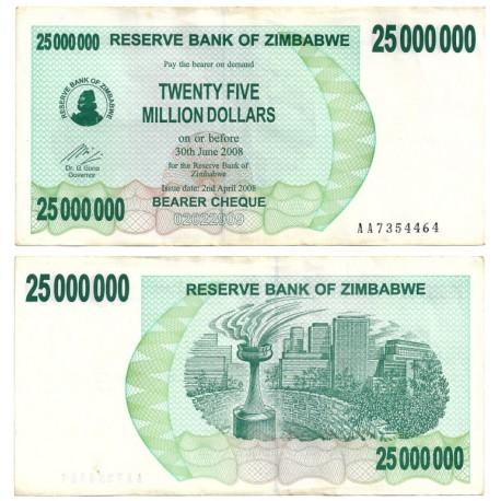 (56) Zimbabue. 2008. 25 Million Dollars (MBC+)