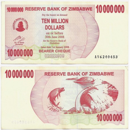 (55) Zimbabue. 2008. 10 Million Dollars (EBC)