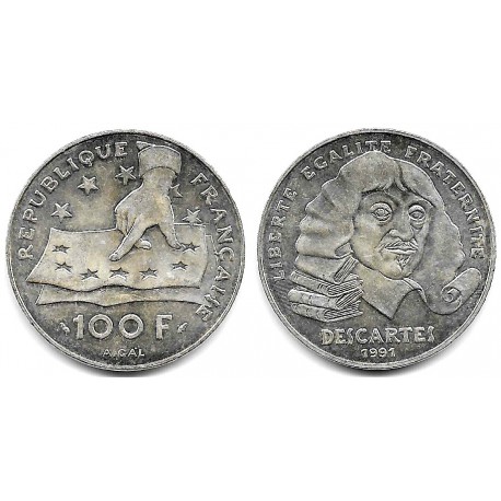 (996) Francia. 1991. 100 Francs (EBC) (Plata)