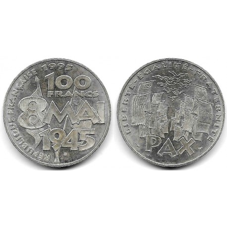 (1116) Francia. 1995. 100 Francs (EBC) (Plata)