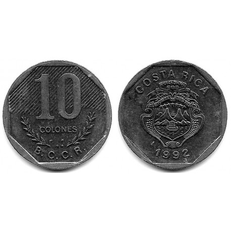 (215.1) Costa Rica. 1992. 10 Colones (MBC)