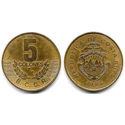 (227) Costa Rica. 1995. 5 Colones (MBC+)