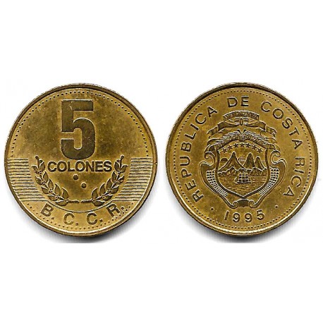 (227) Costa Rica. 1995. 5 Colones (MBC+)