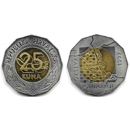 (47) Croacia. 1997. 25 Kuna (SC)