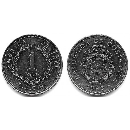 (210.2) Costa Rica. 1993. 1 Colon (SC-)