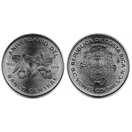 (205) Costa Rica. 1975. 20 Colones (SC)