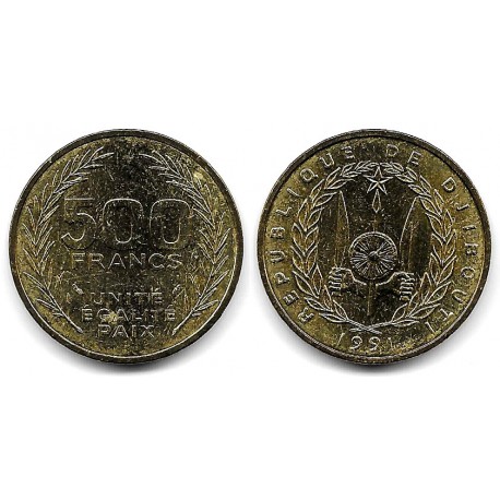 (27) Djibouti. 1991. 500 Francs (EBC+)