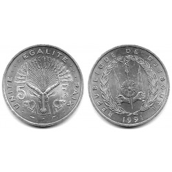 (22) Djibouti. 1991. 5 Francs (SC)
