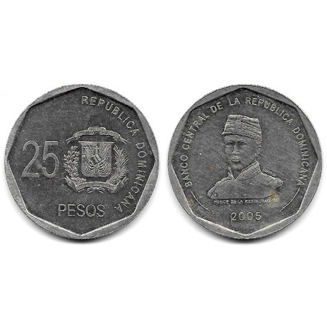 (107) República Dominicana. 2005. 25 Pesos (MBC-)