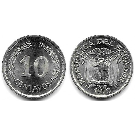(76d) Ecuador. 1976. 10 Centavos (SC)