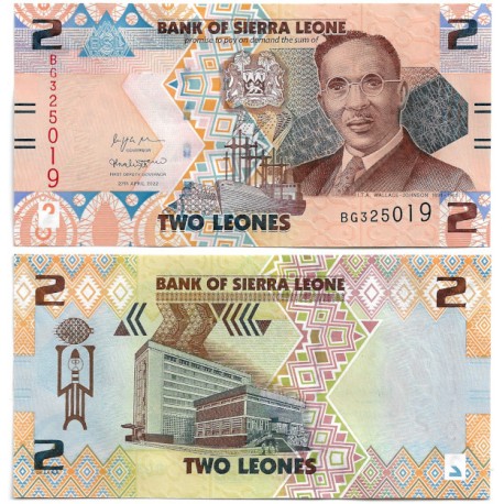 (W35) Sierra Leona. 2022. 2 Leones (SC)