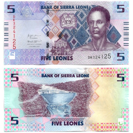 (W36) Sierra Leona. 2022. 5 Leones (SC)