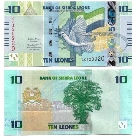 (W37) Sierra Leona. 2022. 10 Leones (SC)
