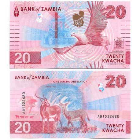 (W63) Zambia. 2024. 20 Kwacha (SC)
