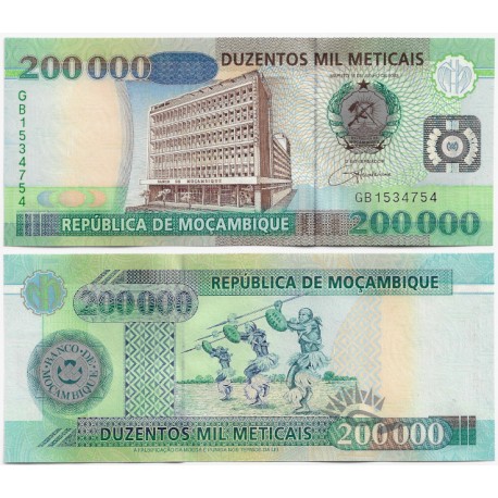 (141) Mozambique. 2003. 200000 Meticais (SC)
