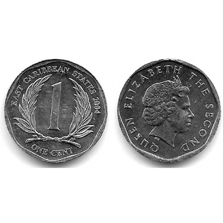 (34) Estados Orientales Caribeños. 2004. 1 Cent (SC)