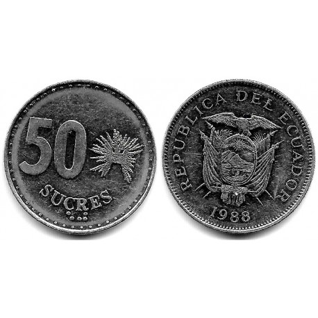 (93) Ecuador. 1988. 50 Sucres (EBC)