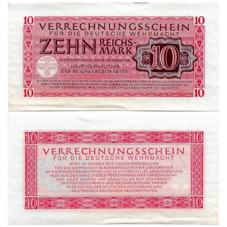 (M40) Alemania (III Reich). 1944. 10 Mark (SC-)