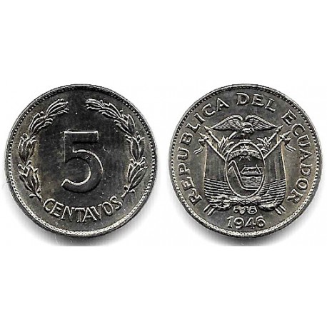 (75b) Ecuador. 1946. 5 Centavos (SC)