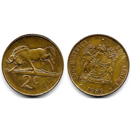 (83) Sudáfrica. 1989. 2 Cents (EBC-)