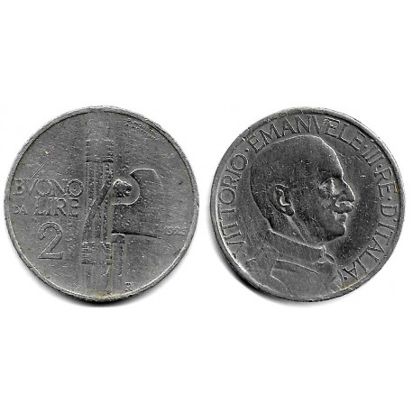 (63) Italia. 1923. 2 Lira (BC/BC-)
