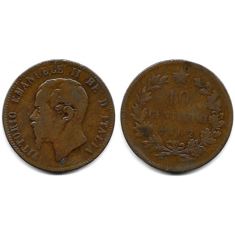 (11.2) Italia. 1862. 10 Centesimi (RC+)
